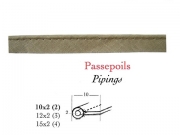 Passepoils coton 10mm les 5 mtres