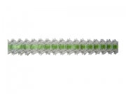 Dentelle coton avec ruban satin vert 15mm les 5 mtres