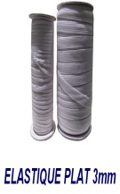 Elastique plat tr�ss�  3mm  les 5 m�tres